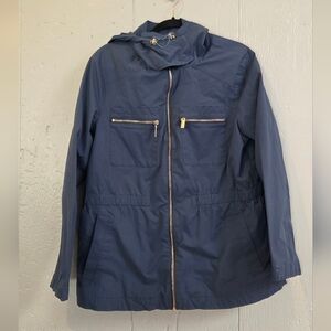 Nikki Jones Hooded Zip-Front Anorak Jacket